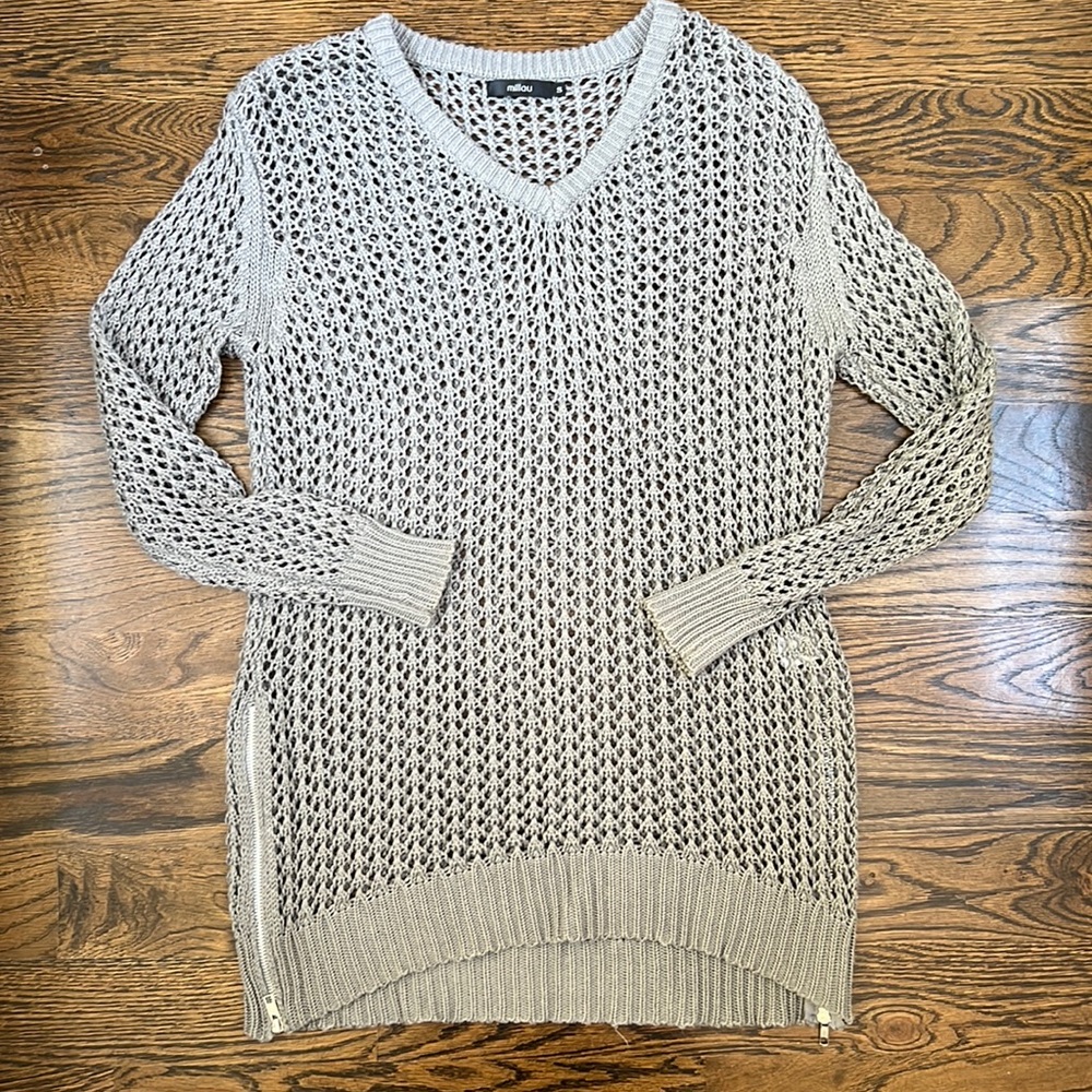 Millau Crochet Sweater Size Small